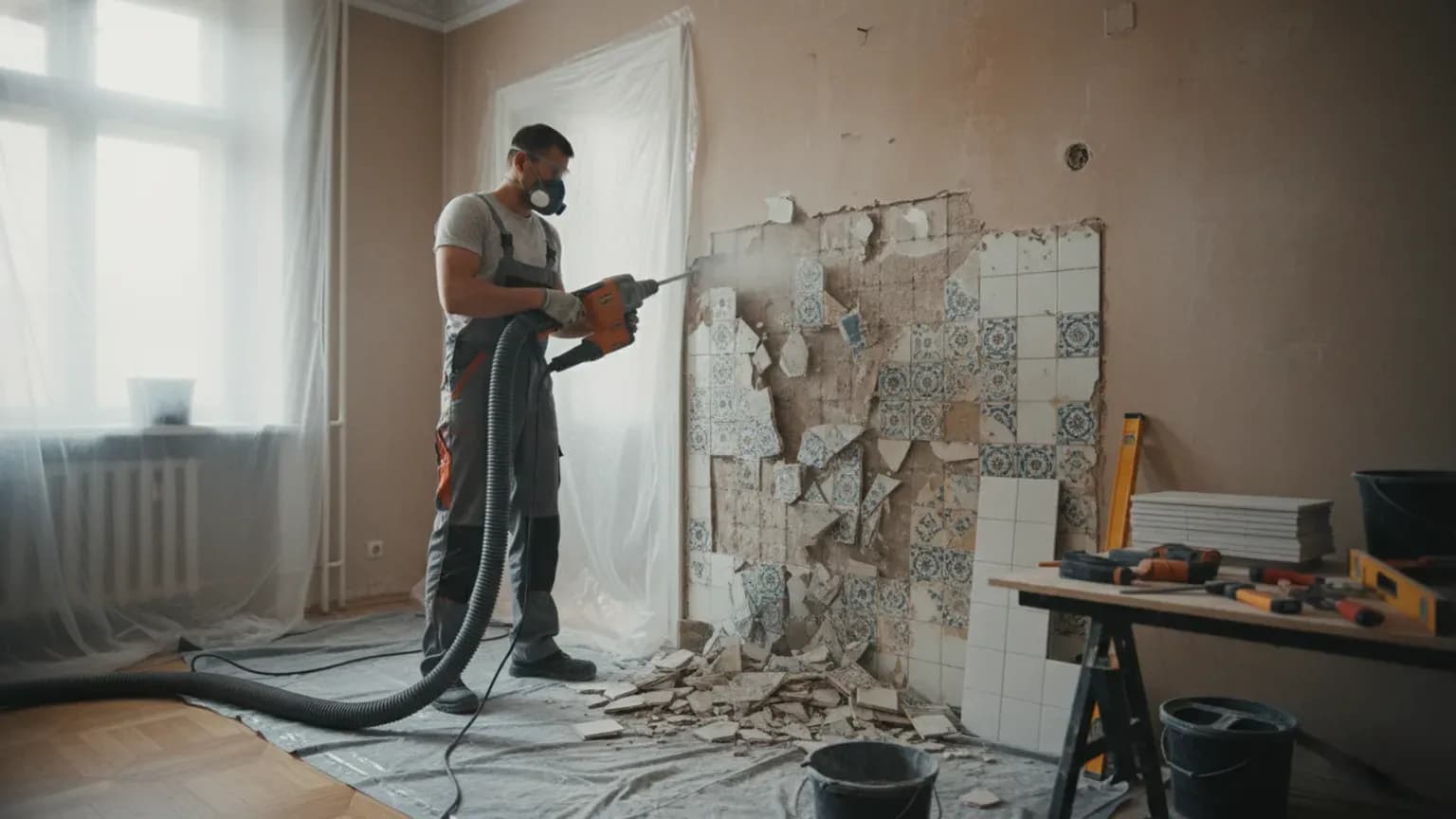 Bezpyłowe skuwanie płytek ceramicznych – sprawdzone techniki i narzędzia