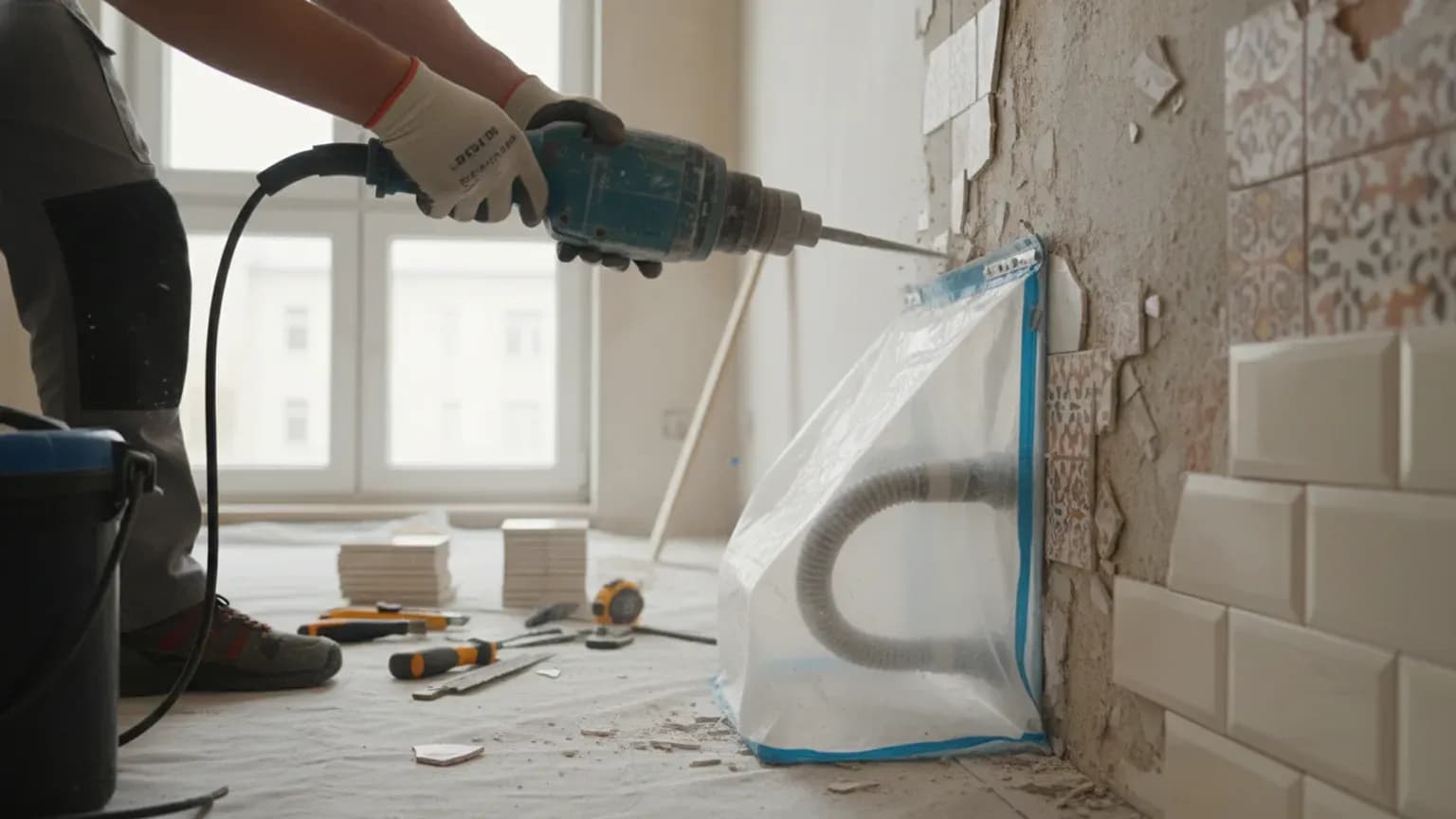 Jak skutecznie zorganizować skuwanie płytek z minimalnym pyłem