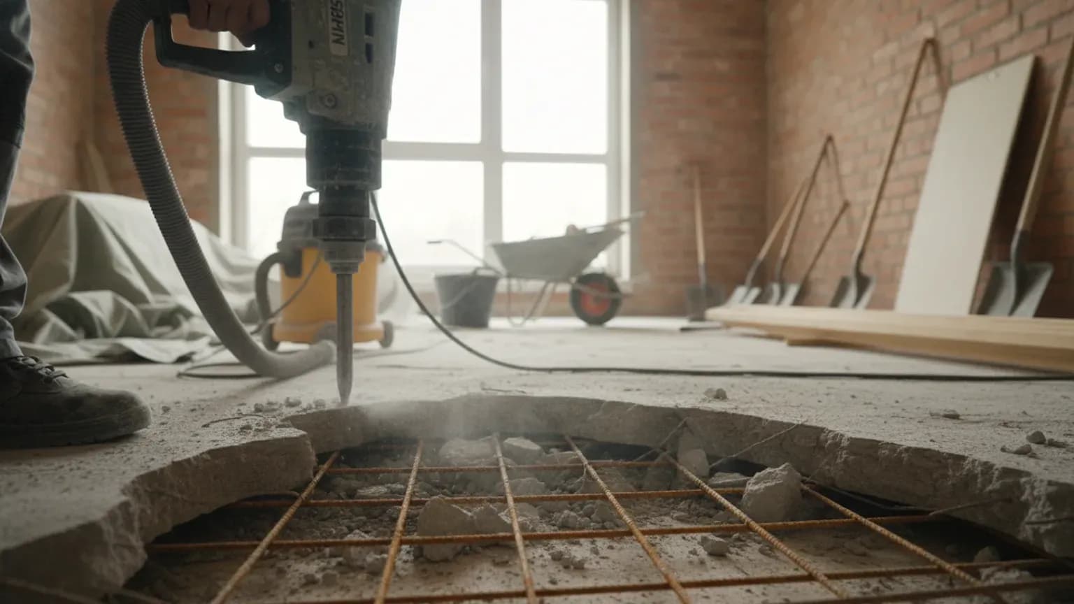 Jak bezpiecznie usunąć stary klej podłogowy, nie niszcząc betonu