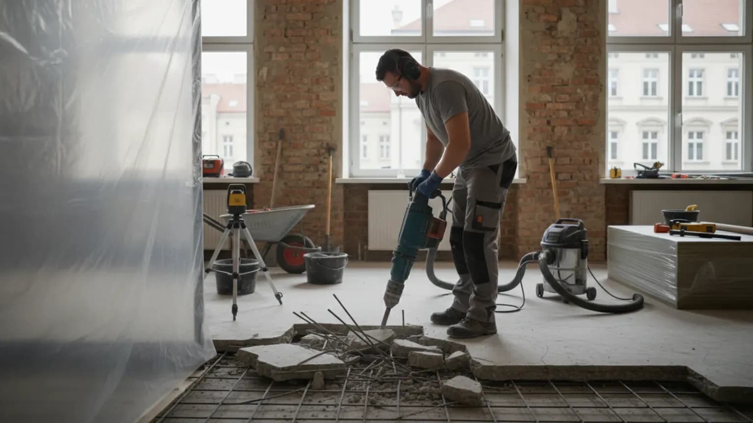 Szybkie i Efektywne Usuwanie Betonowej Posadzki: Praktyczny Przewodnik